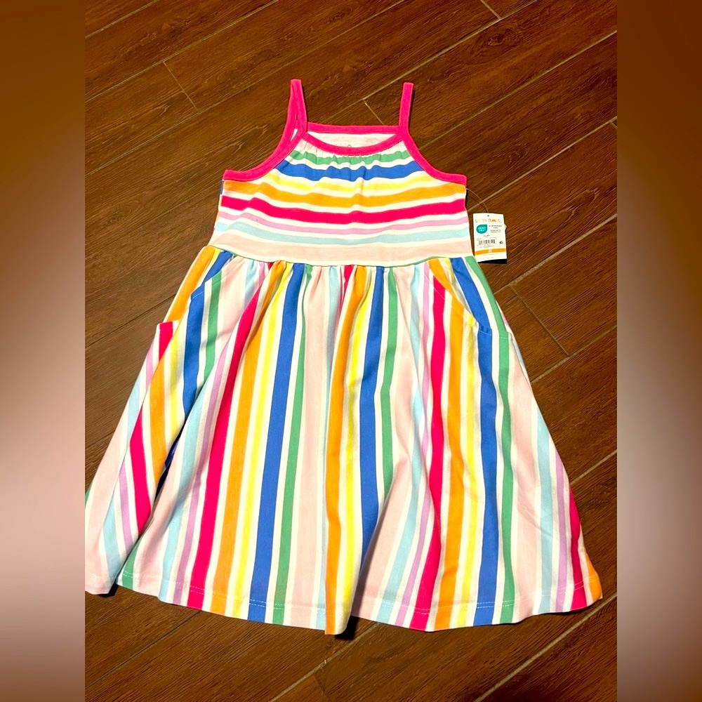4T Garanimals stripped dress with pockets. NWT